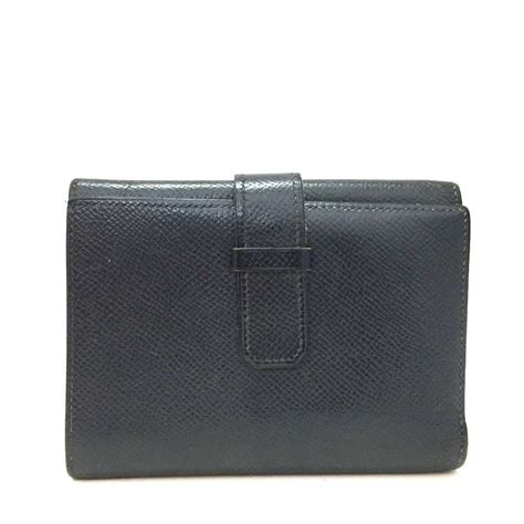 hermes blue leather wallet|hermes jura wallet.